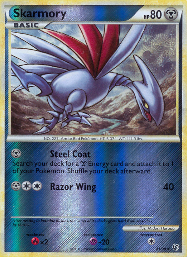 Undaunted Skarmory #21/90 reverse holo